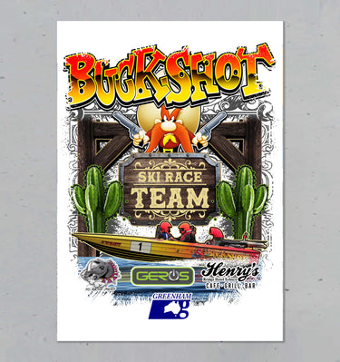Buckshot Ski Race Team Poster